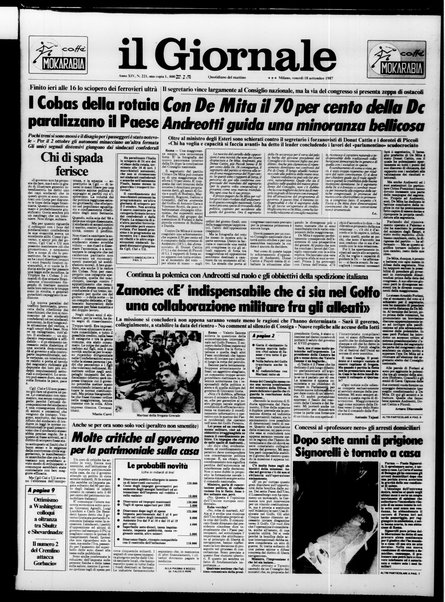 Il giornale : quotidiano del mattino